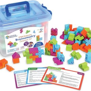 Learning Resources STEM Explorers Brainometry Classroom Set, Kids Games, Puzzles, Sensory Toys, Classroom Must Haves, Montessori Toys, 3D Puzzle, Brain Games, Math Manipulatives, Puzzles for Kids