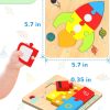 Yetonamr Wooden Toddler Puzzles Gifts Toys for 1 2 3 Years Old Boys Girls, 6 Vehicle Shape Montessori Toys Educational Blocks Kids Gift Baby Learning Toy Age 1-3, 2-4 - Image 4