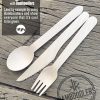 Disposable Wooden Cutlery Set | 100% All-Natural, Eco-Friendly, Biodegradable, and Compostable - Because Earth is Awesome! Pack of 200-6.5” utensils (100 forks, 50 spoons, 50 knives) - Image 4